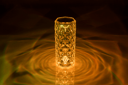 Crystal Lamp, ca. 21 x 9 cm, with colour changing
