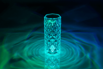 Crystal Lamp, ca. 21 x 9 cm, with colour changing