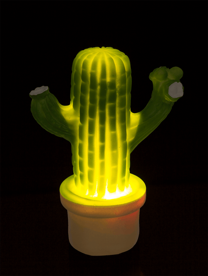 LED Mood lamp, Cactus, 8 x 12 cm,
