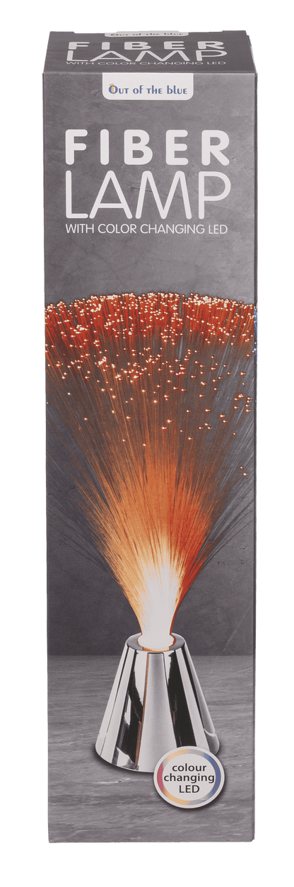 Plastic Fiber lamp with chrome base,