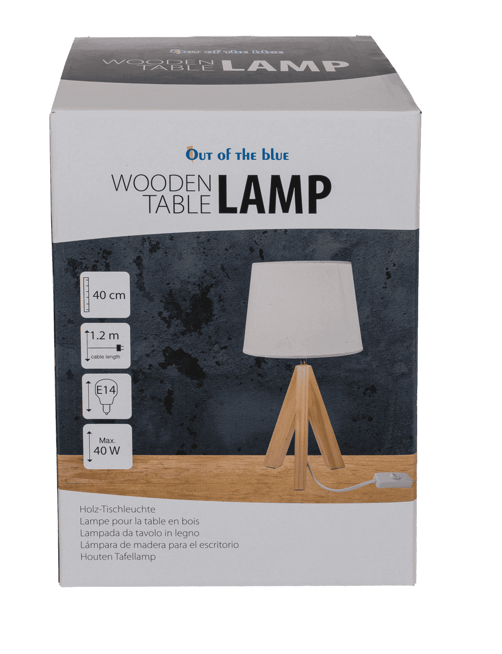 Wooden table lamp I,