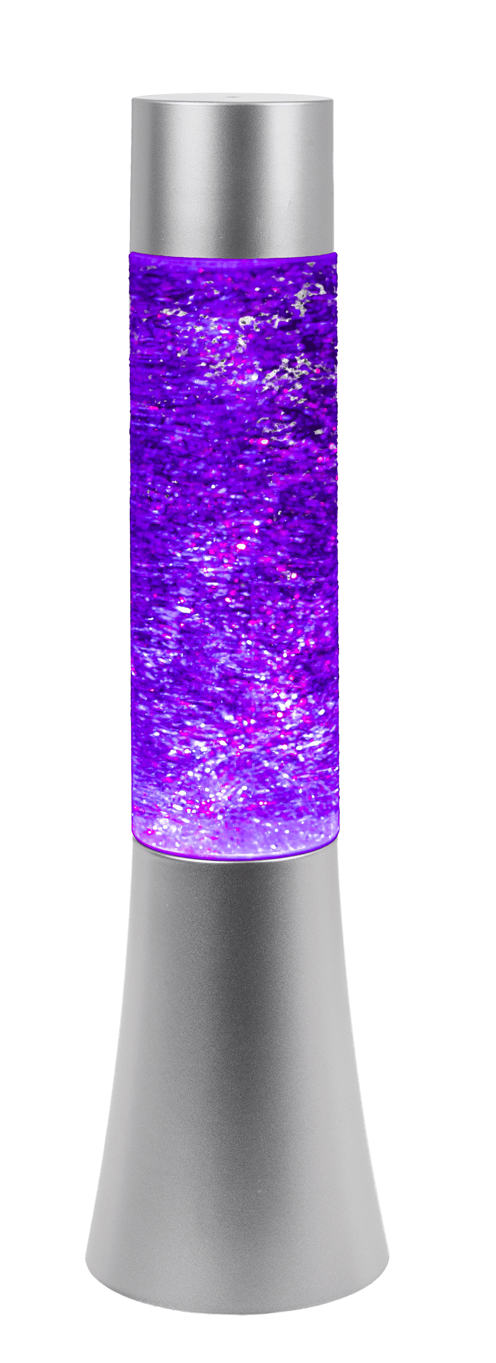 Glitter lamp with colour changing LED,