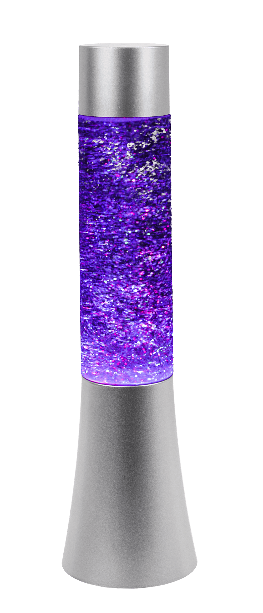 Glitter lamp with colour changing LED,