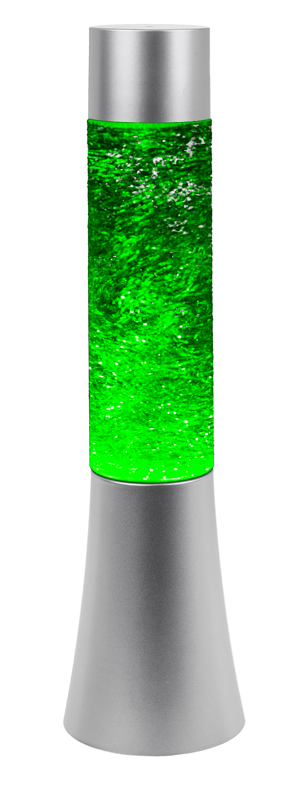 Glitter lamp with colour changing LED,