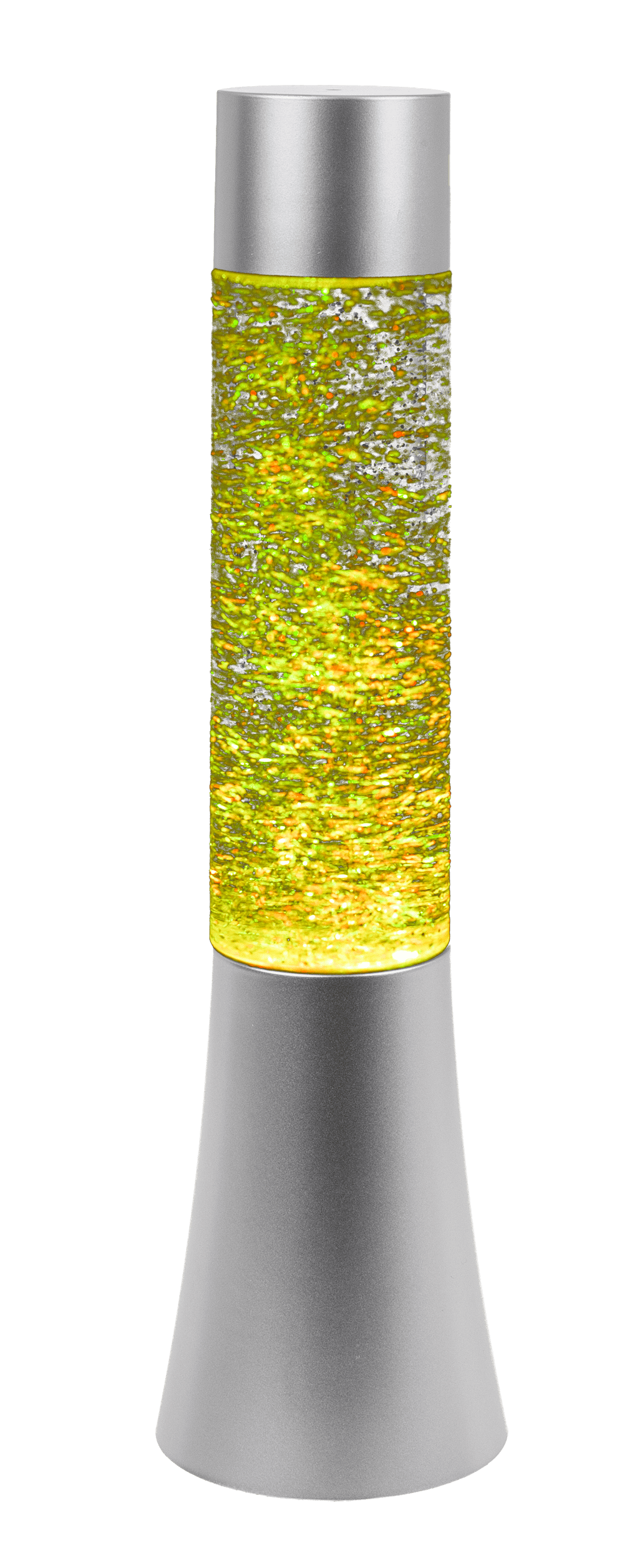 Glitter lamp with colour changing LED,