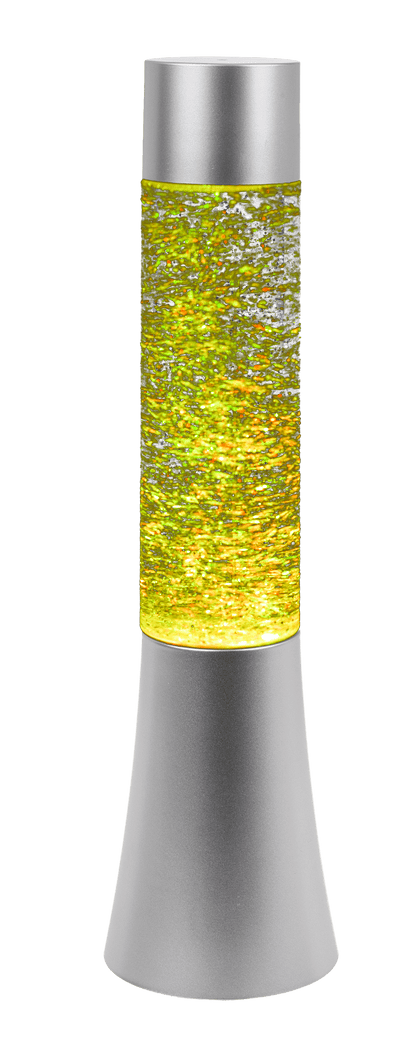 Glitter lamp with colour changing LED,