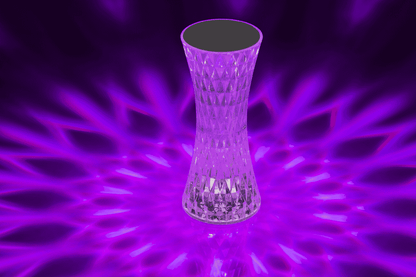 Crystal light, with colour-changing LED,