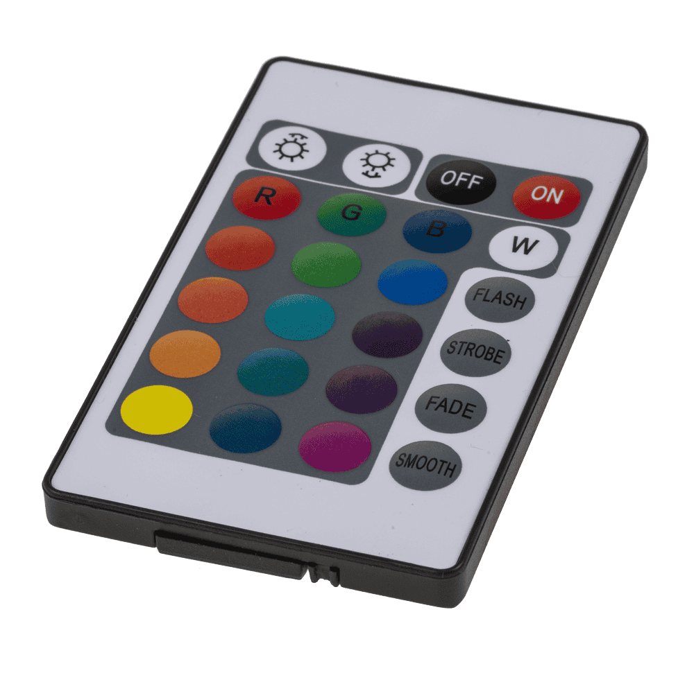 Crystal light, with colour-changing LED,