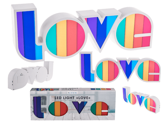 Light, Rainbow Love, ca. 36 x 13,5 cm,
