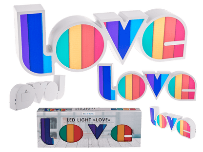 Light, Rainbow Love, ca. 36 x 13,5 cm,