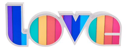Light, Rainbow Love, ca. 36 x 13,5 cm,