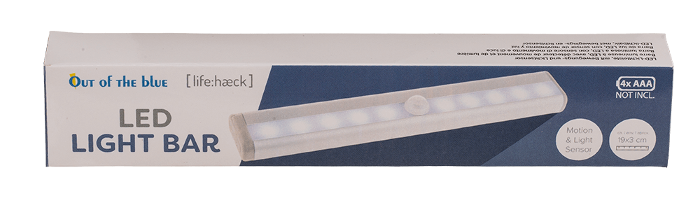 LED Light Bar, with motion & light sensor,