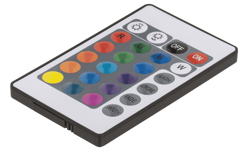 Rotating sand picture, with colour-changing LED