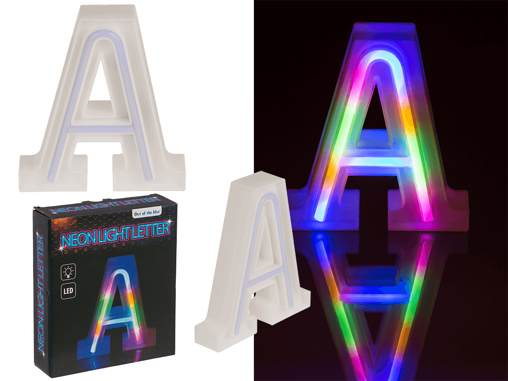 Neon Light Letter, A, Height: 16 cm, for