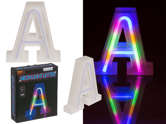 Neon Light Letter, A,  Height: 16 cm, for
