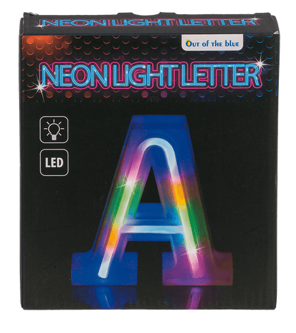 Neon Light Letter, A,  Height: 16 cm, for
