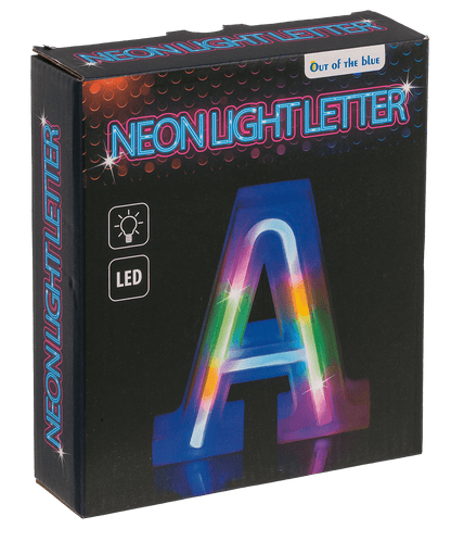 Neon Light Letter, A,  Height: 16 cm, for