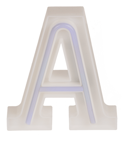 Neon Light Letter, A,  Height: 16 cm, for