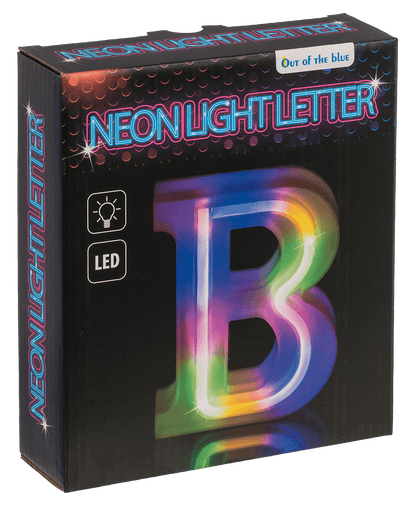 Neon Light Letter, B,  Height: 16 cm, for