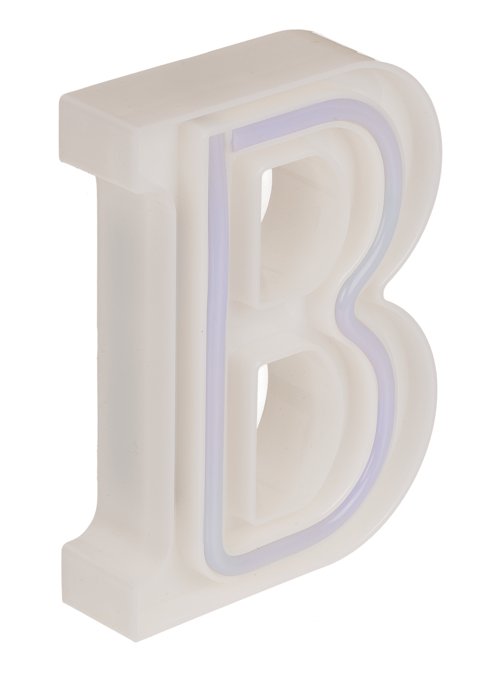 Neon Light Letter, B,  Height: 16 cm, for