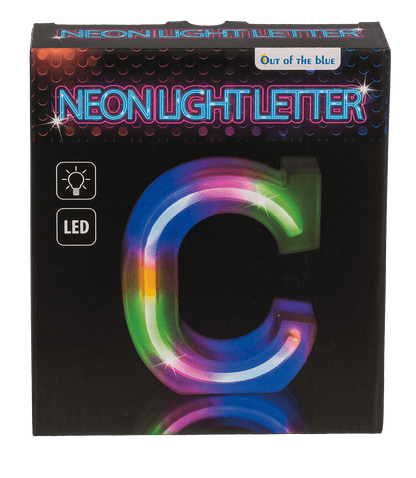 Neon Light Letter, C,  Height: 16 cm, for