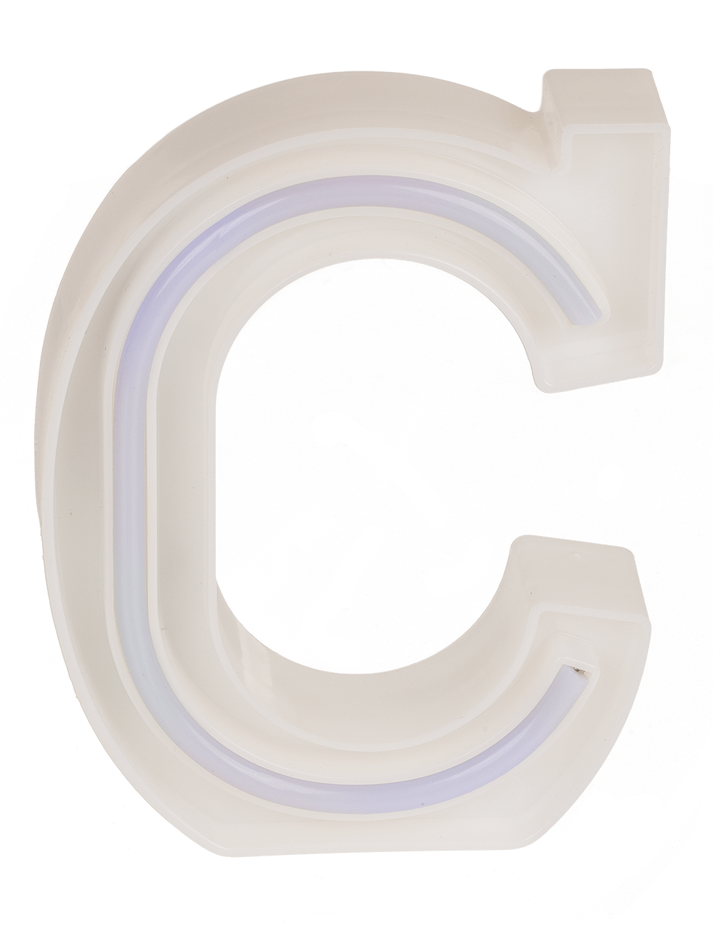 Neon Light Letter, C,  Height: 16 cm, for