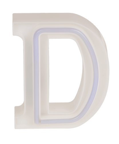 Neon Light Letter, D,  Height: 16 cm, for