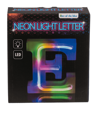 Neon Light Letter, E,  Height: 16 cm, for