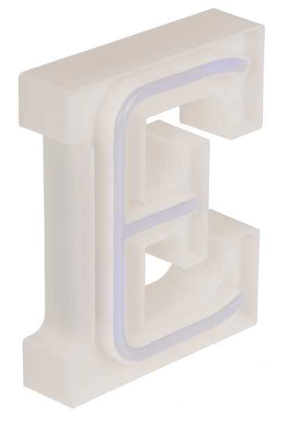 Neon Light Letter, E,  Height: 16 cm, for
