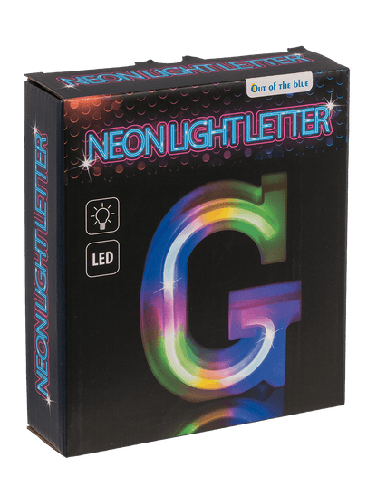 Neon Light Letter,G,  Height: 16 cm, for