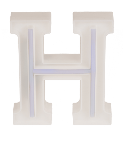Neon Light Letter; H, Height: 16 cm, for