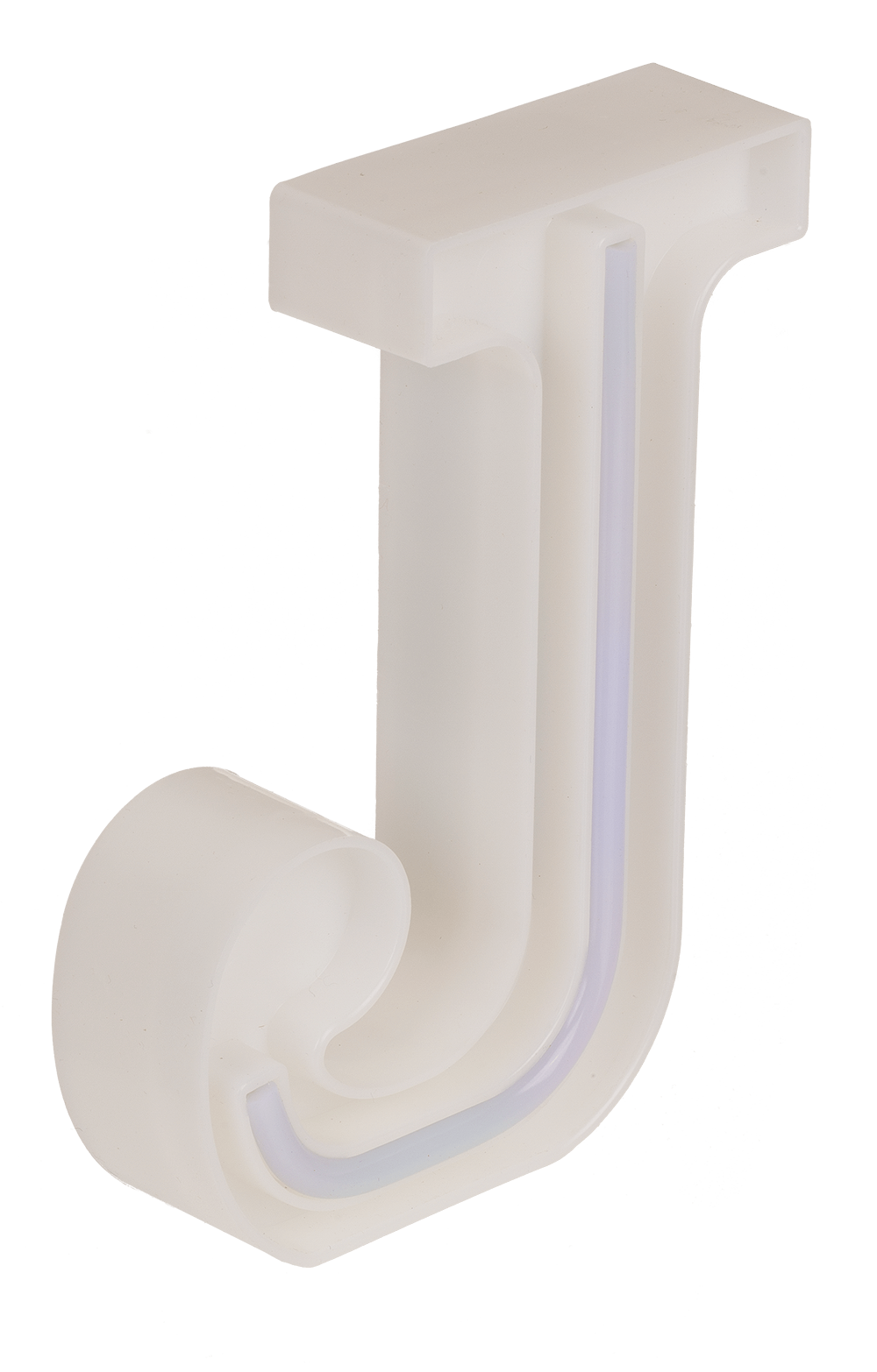Neon Light Letter; J, Height: 16 cm, for
