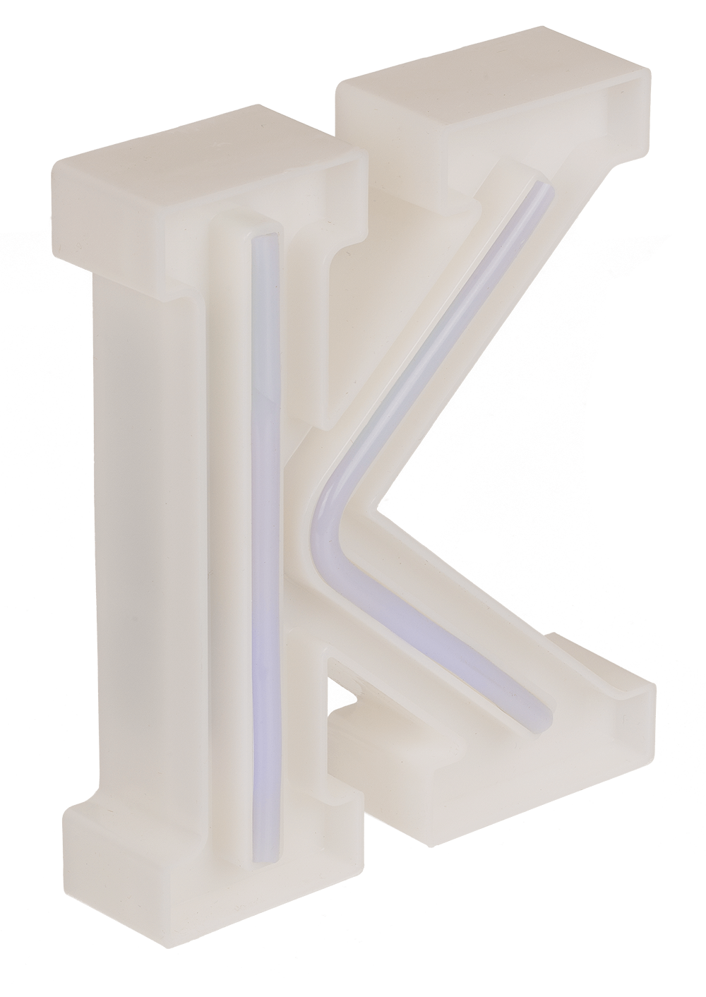 Neon Light Letter; K, Height: 16 cm, for