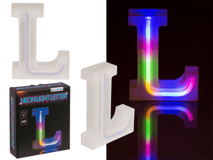 Neon Light Letter, L, Height: 16 cm, for