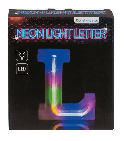 Neon Light Letter, L, Height: 16 cm, for