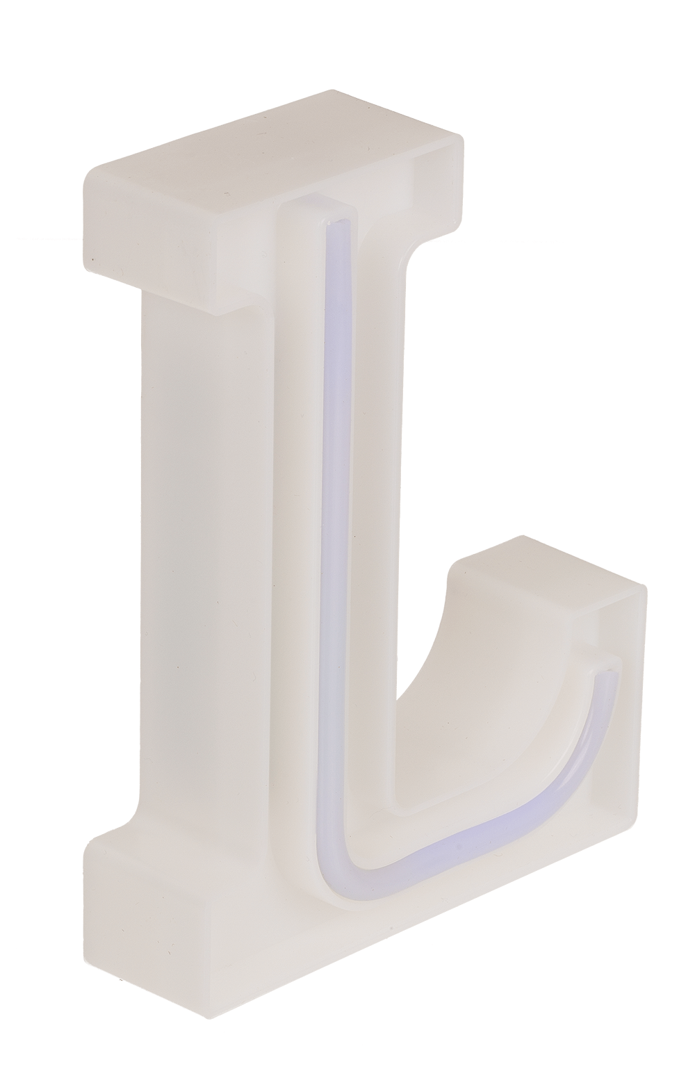 Neon Light Letter, L, Height: 16 cm, for