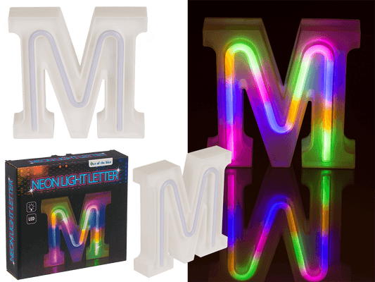 Neon Light Letter, M, Height: 16 cm, for
