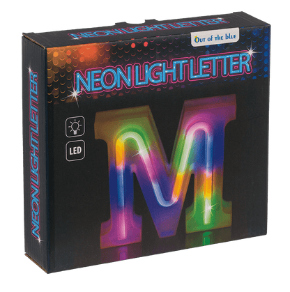 Neon Light Letter, M, Height: 16 cm, for