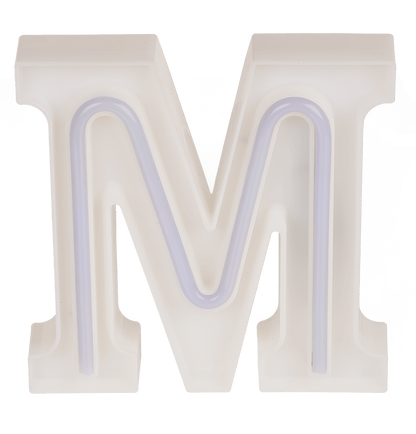 Neon Light Letter, M, Height: 16 cm, for