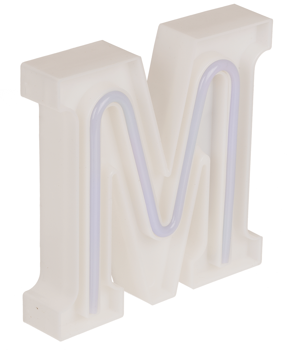 Neon Light Letter, M, Height: 16 cm, for