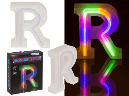 Neon Light Letter, R, Height: 16 cm, for
