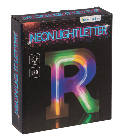 Neon Light Letter, R, Height: 16 cm, for