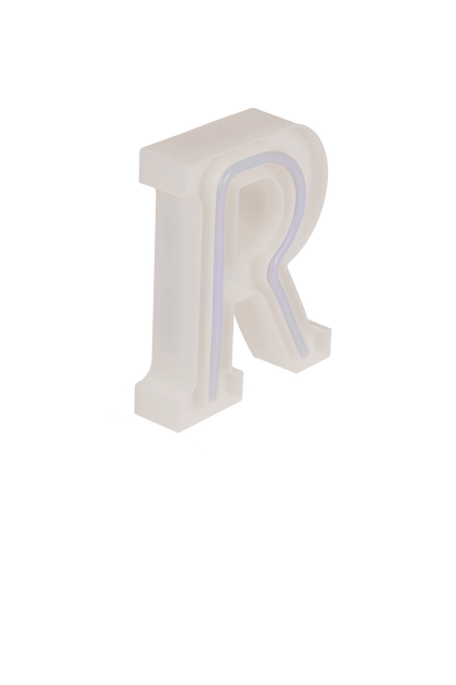 Neon Light Letter, R, Height: 16 cm, for