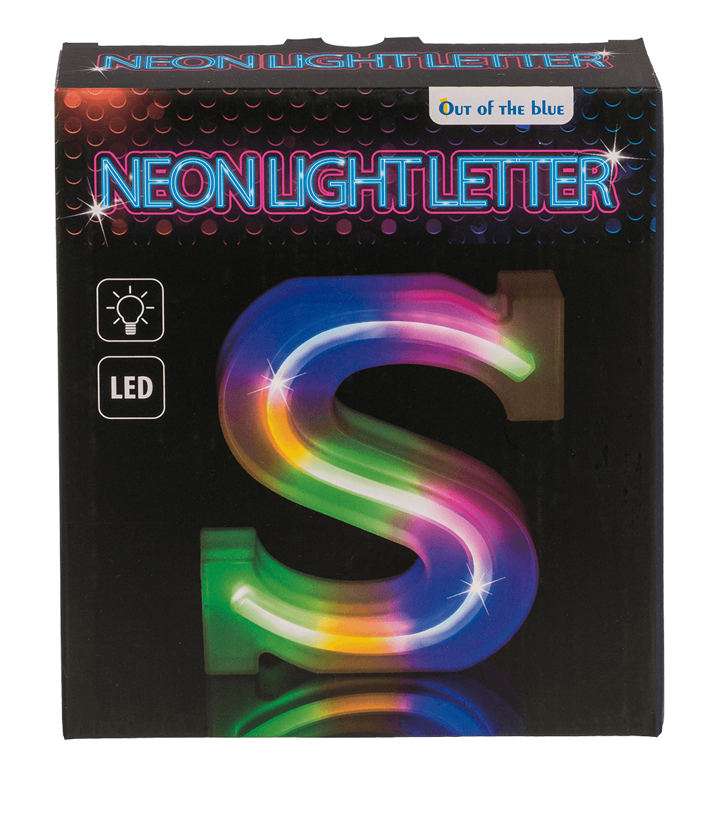 Neon Light Letter, S, Height: 16 cm, for