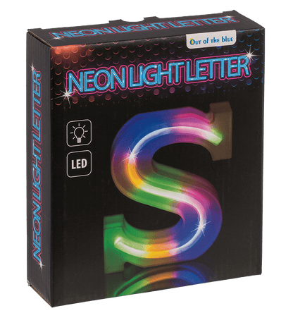 Neon Light Letter, S, Height: 16 cm, for