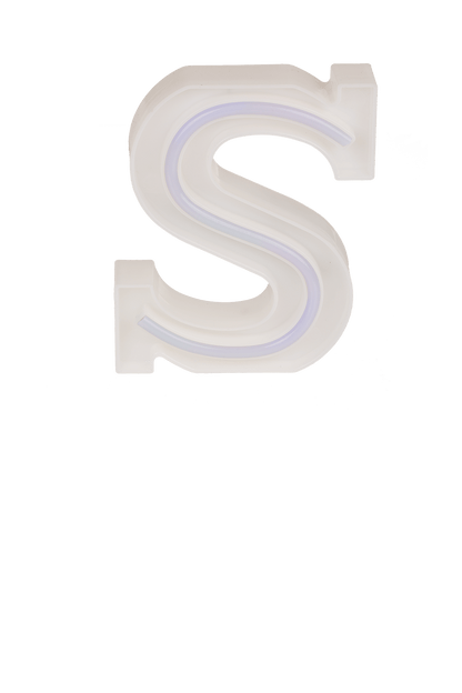 Neon Light Letter, S, Height: 16 cm, for