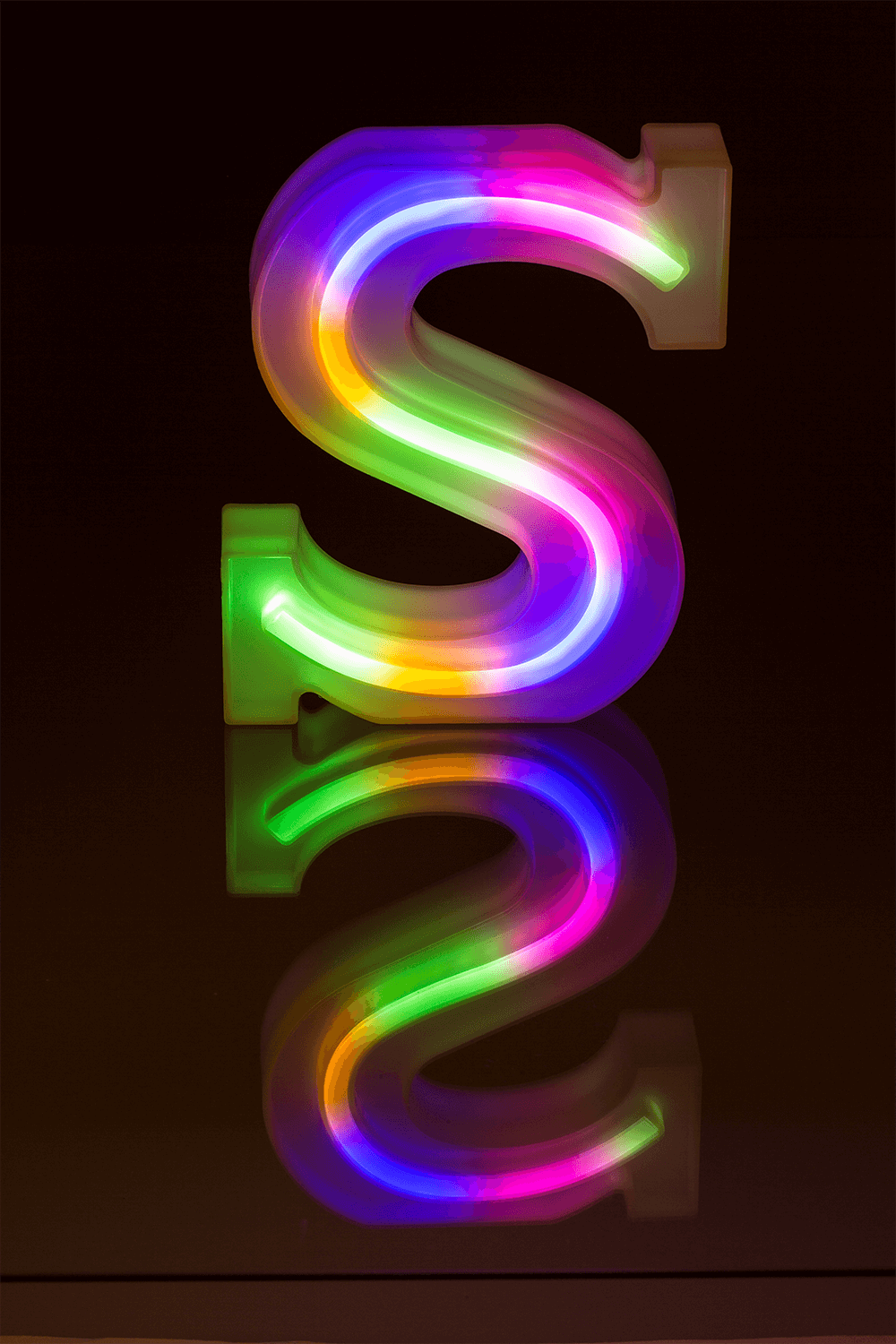 Neon Light Letter, S, Height: 16 cm, for