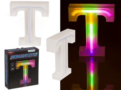 Neon Light Letter,T, Height: 16 cm, for