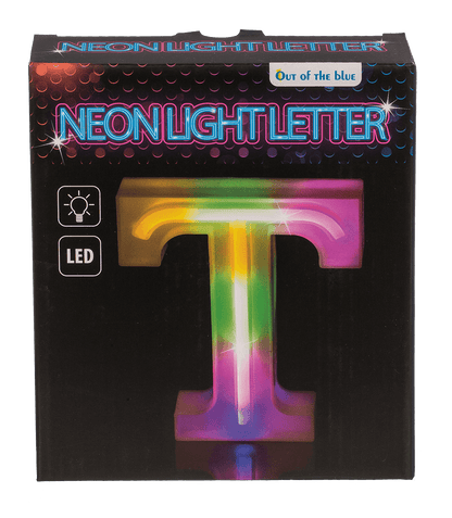 Neon Light Letter,T, Height: 16 cm, for