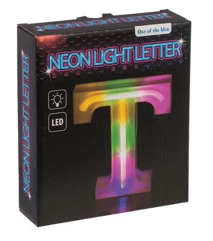 Neon Light Letter,T, Height: 16 cm, for